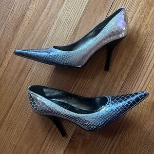 Donald J Pliner Italian Ombré Snakeskin Heels